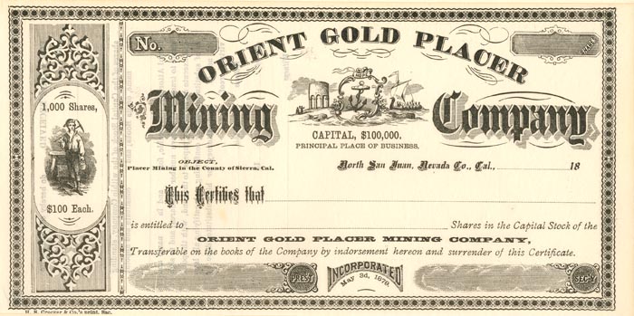 Orient Gold Placer Mining Co.